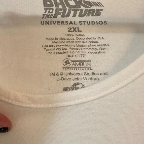 Universal Studios Back to the Future '80s Neon Tank Top 2x Unisex - Picture 4 of 5